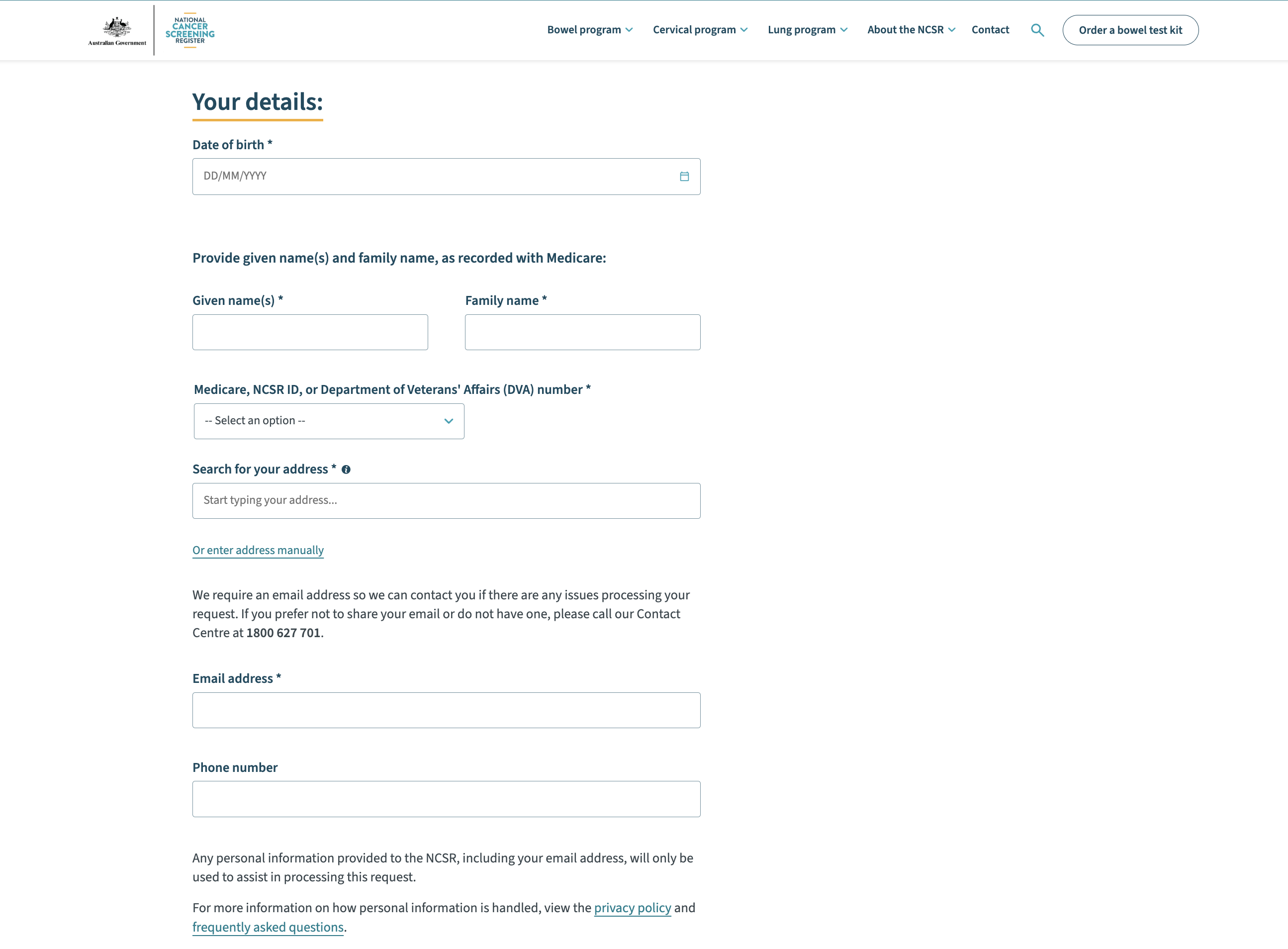 NCSR homepage redesign